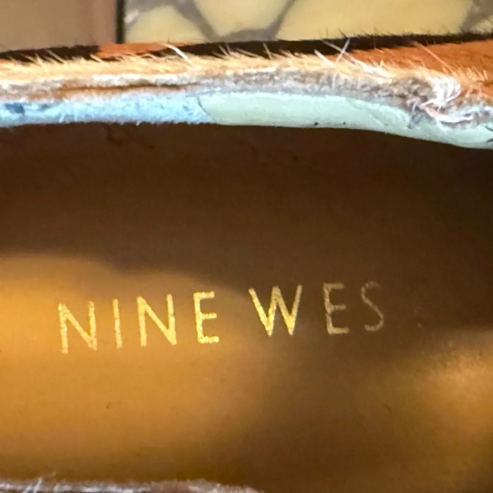 Nine West Preowned Sz 6.5 Tiger Print Leather Cowhide Stiletto Heels (SH047) - Picture 11 of 11